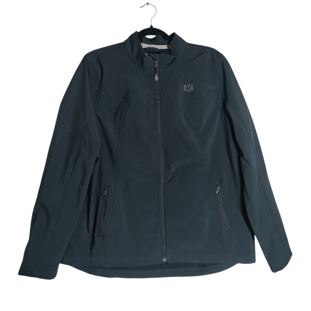 Shyanne Life Womens Black Softshell Full Zip Fleece Lined Jacket WF1904 XL